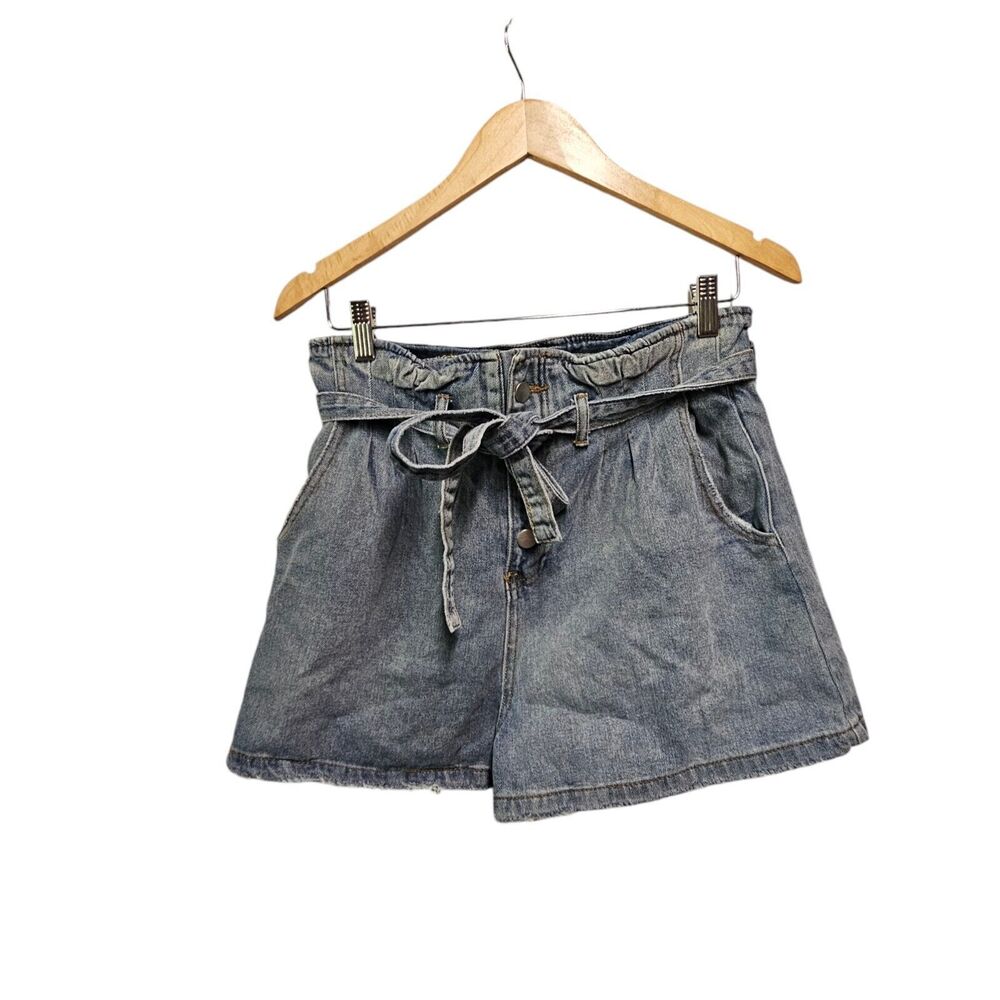 MUSTARD SEED Shorts Belted High Waist Paper Bag Size MEDIUM